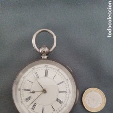 Relojes de bolsillo: RELOJ DE BOLSILLO DE GRAN TAMAÑO DE PLATA MACIZA 925 MARCADO MUY GRANDE Y PESADO LEER