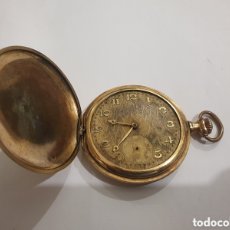 Relojes de bolsillo: RELOJ DE BOLSILLO SABONETA CHAPADO EN ORO. A REPARAR O PIEZAS. VER FOTOS. (L85)