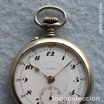 Relojes de bolsillo: Reloj de Bolsillo antiguo Marca Ultra. Funcionando. - Foto 8