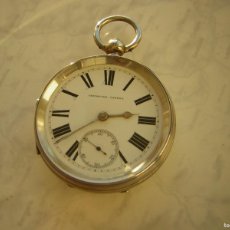 Relojes de bolsillo: RELOJ DE BOLSILLO INGLES PLATA MACIZA AÑO 1895-1900