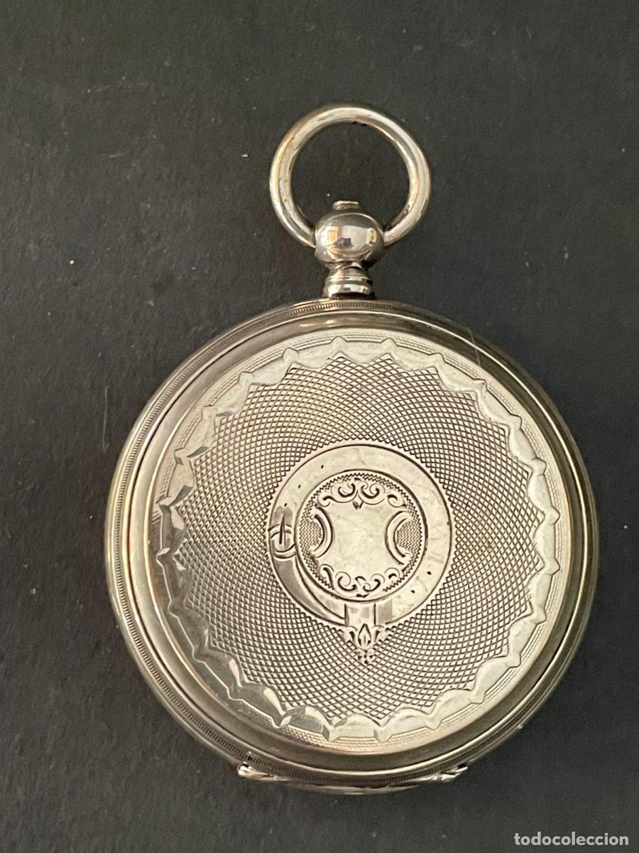 Relojes de bolsillo: RELOJ DE BOLSILLO EN PLATA ( FUNCIONA ) - Foto 1