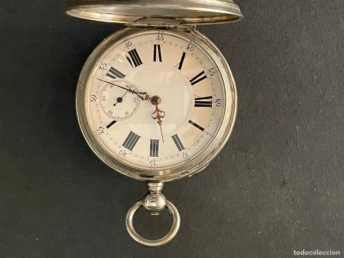 Relojes de bolsillo: RELOJ DE BOLSILLO EN PLATA ( FUNCIONA ) - Foto 2