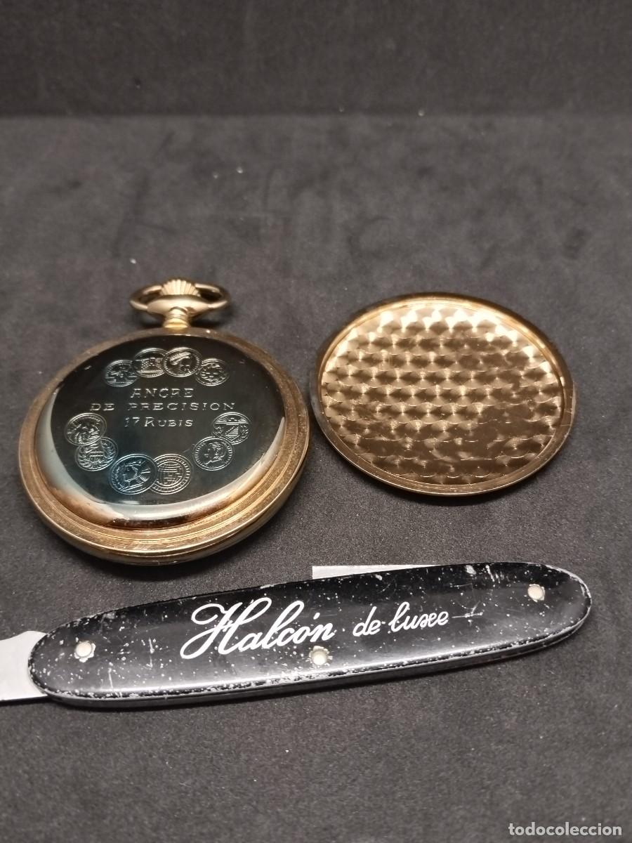 Relojes de bolsillo: Reloj Halcon ETA Unitas 6498 - Foto 2