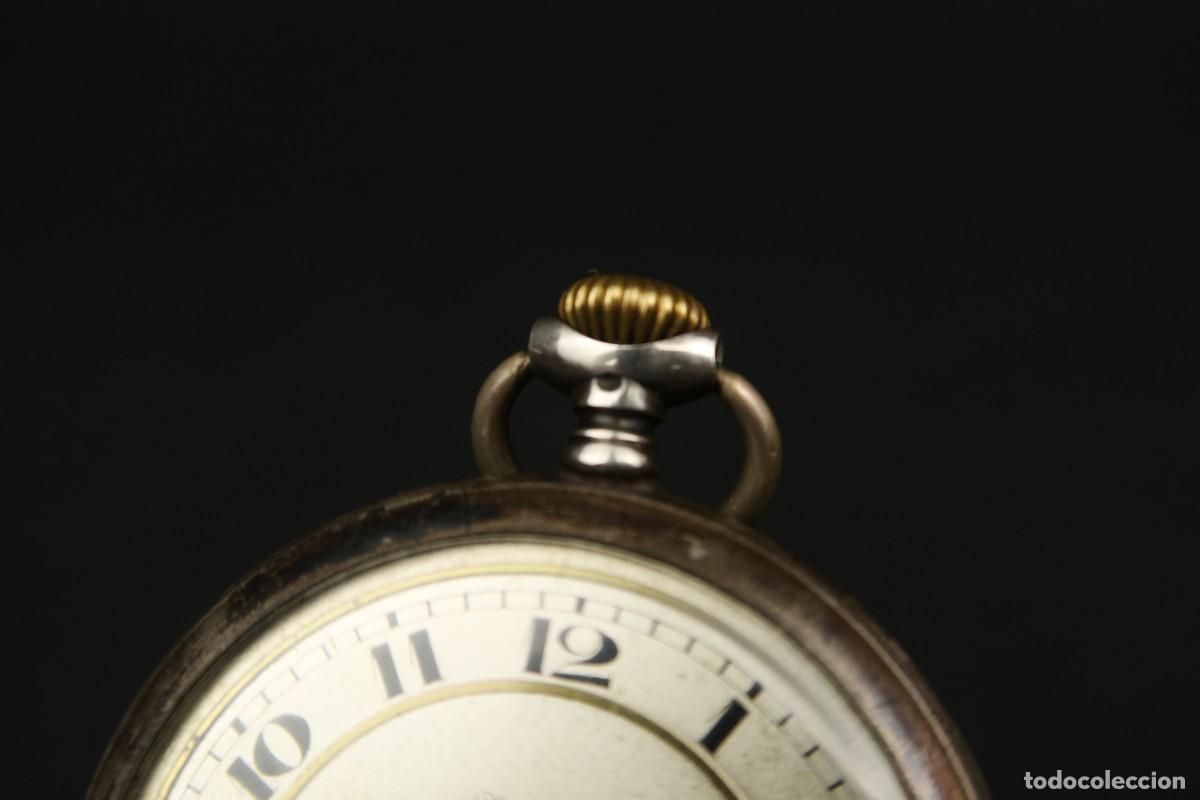 Relojes de bolsillo: Antiguo Reloj de Bolsillo de Plata - Foto 3