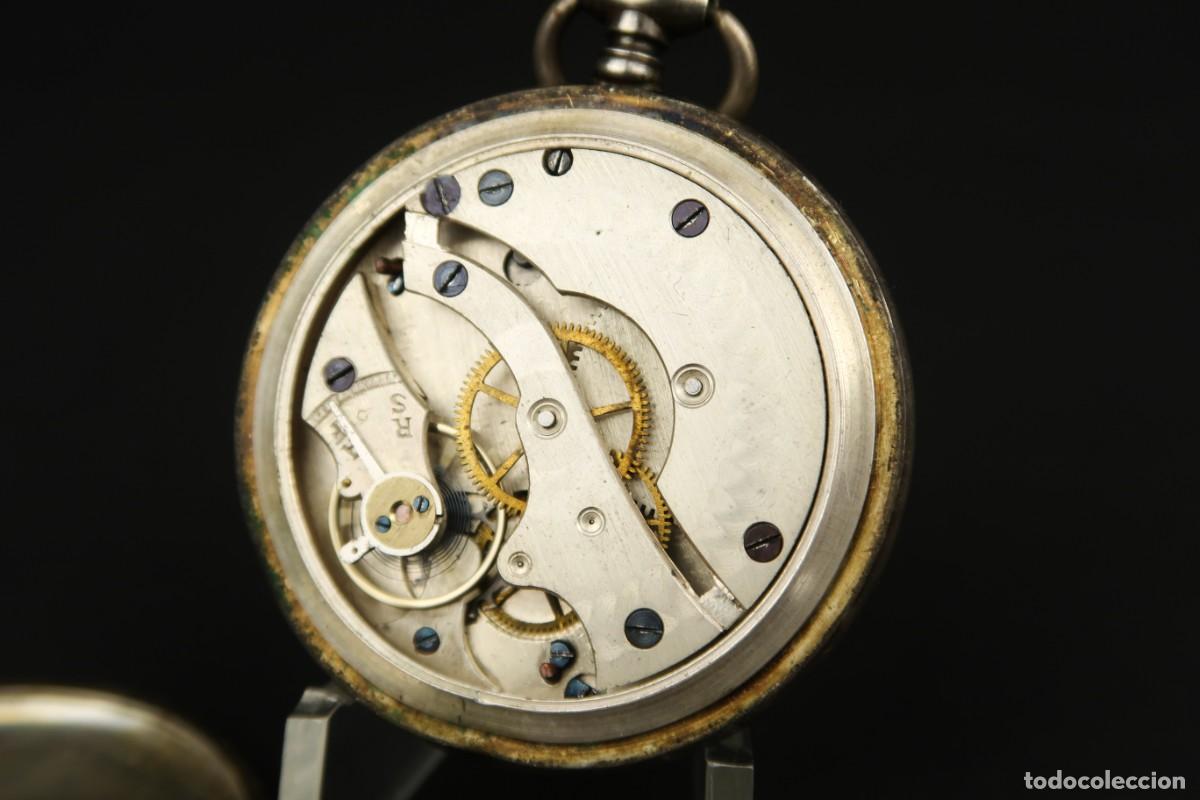 Relojes de bolsillo: Antiguo Reloj de Bolsillo de Plata - Foto 10