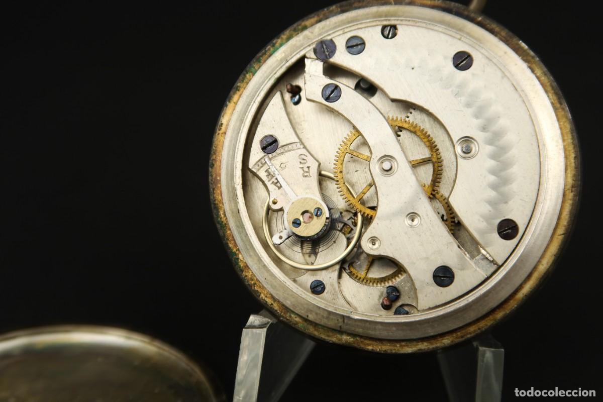 Relojes de bolsillo: Antiguo Reloj de Bolsillo de Plata - Foto 11