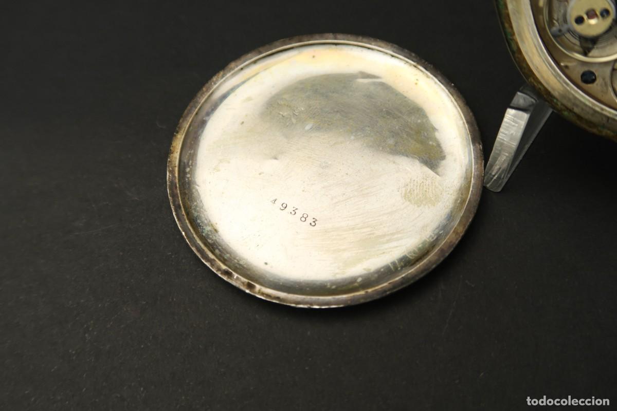 Relojes de bolsillo: Antiguo Reloj de Bolsillo de Plata - Foto 12
