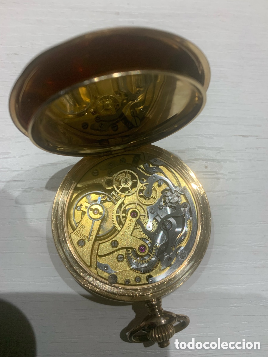 Relojes de bolsillo: Reloj chronograph de bolsillo Quillet - Foto 4