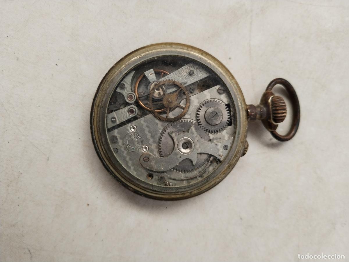 Relojes de bolsillo: antiguo reloj de bolsillo meta - Foto 5