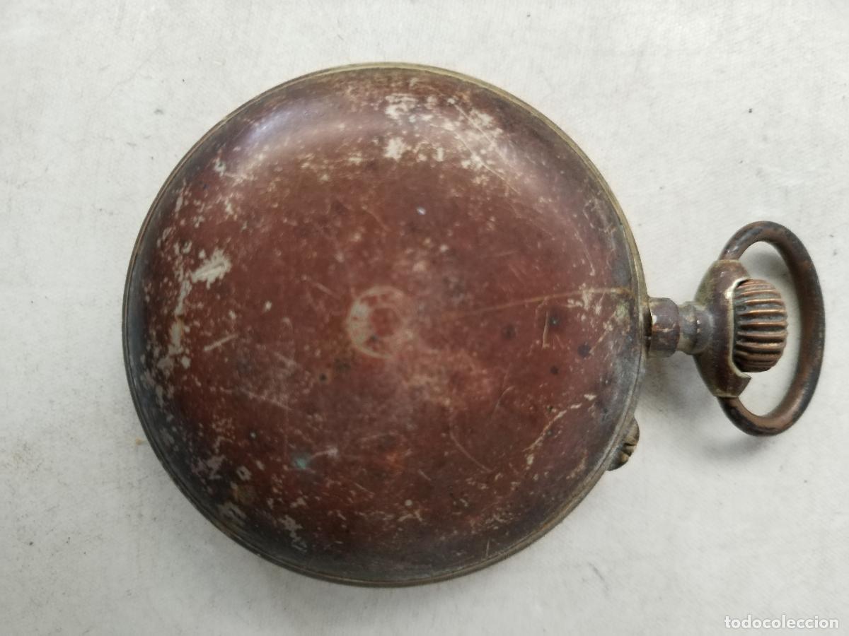Relojes de bolsillo: antiguo reloj de bolsillo meta - Foto 6