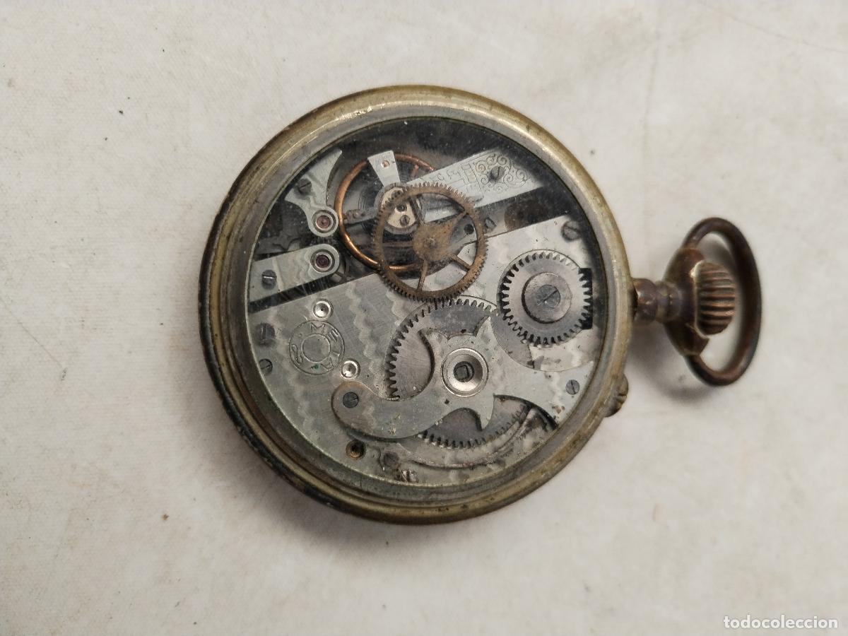 Relojes de bolsillo: antiguo reloj de bolsillo meta - Foto 8