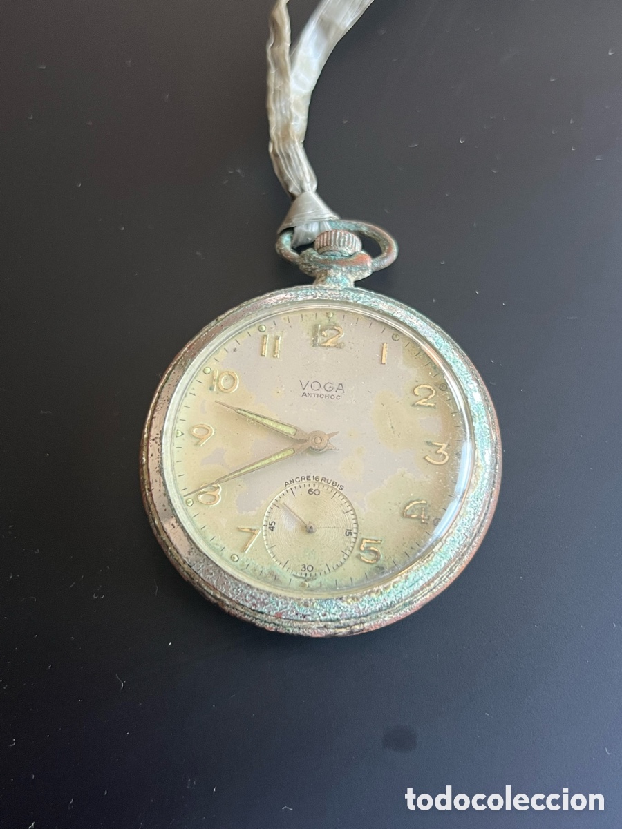 Relojes de bolsillo: RELOJ BOLSILLO VOGA ( Funciona ) - Foto 1