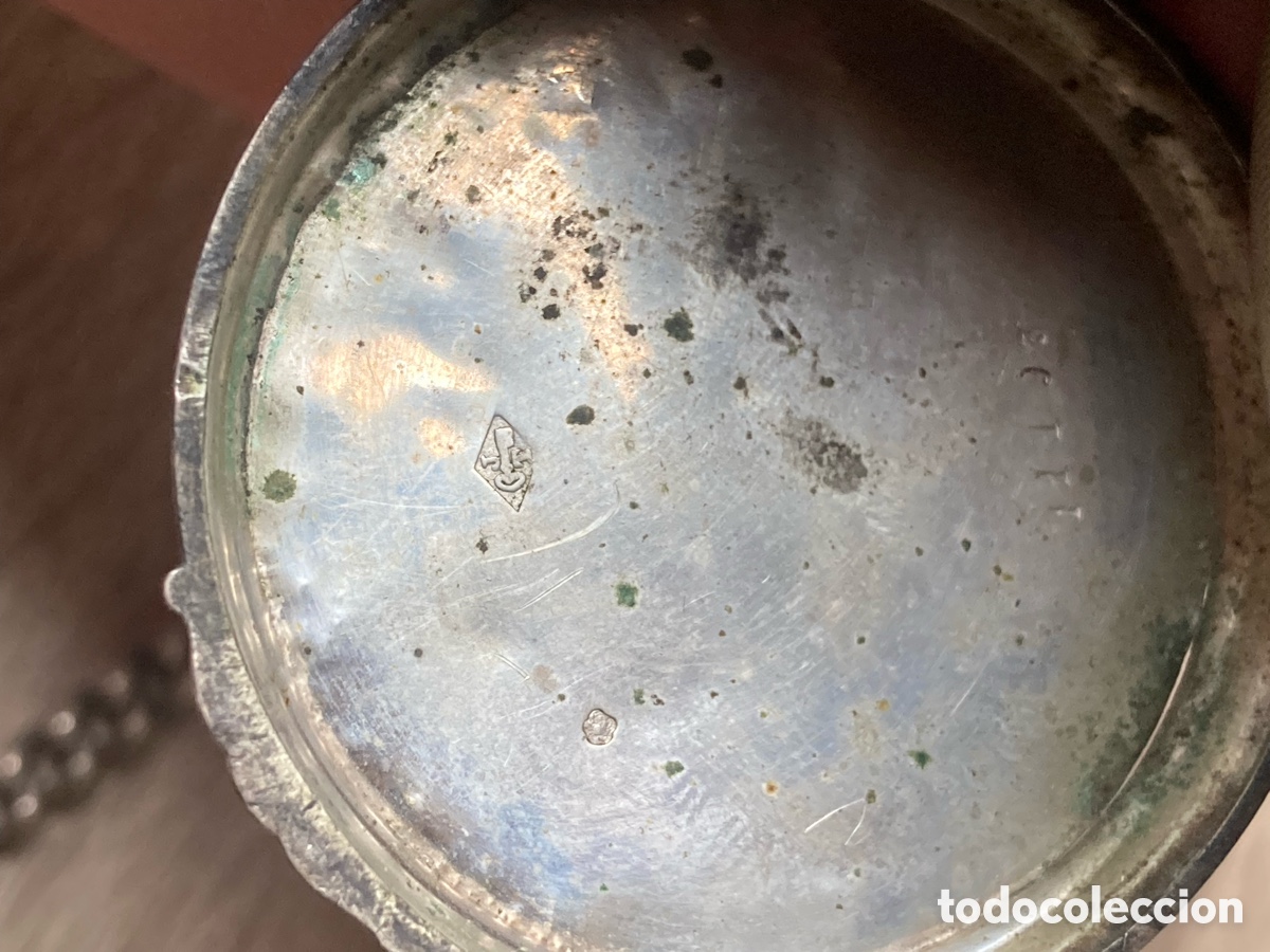 Relojes de bolsillo: Reloj bolsillo de plata de cuerda - Foto 8