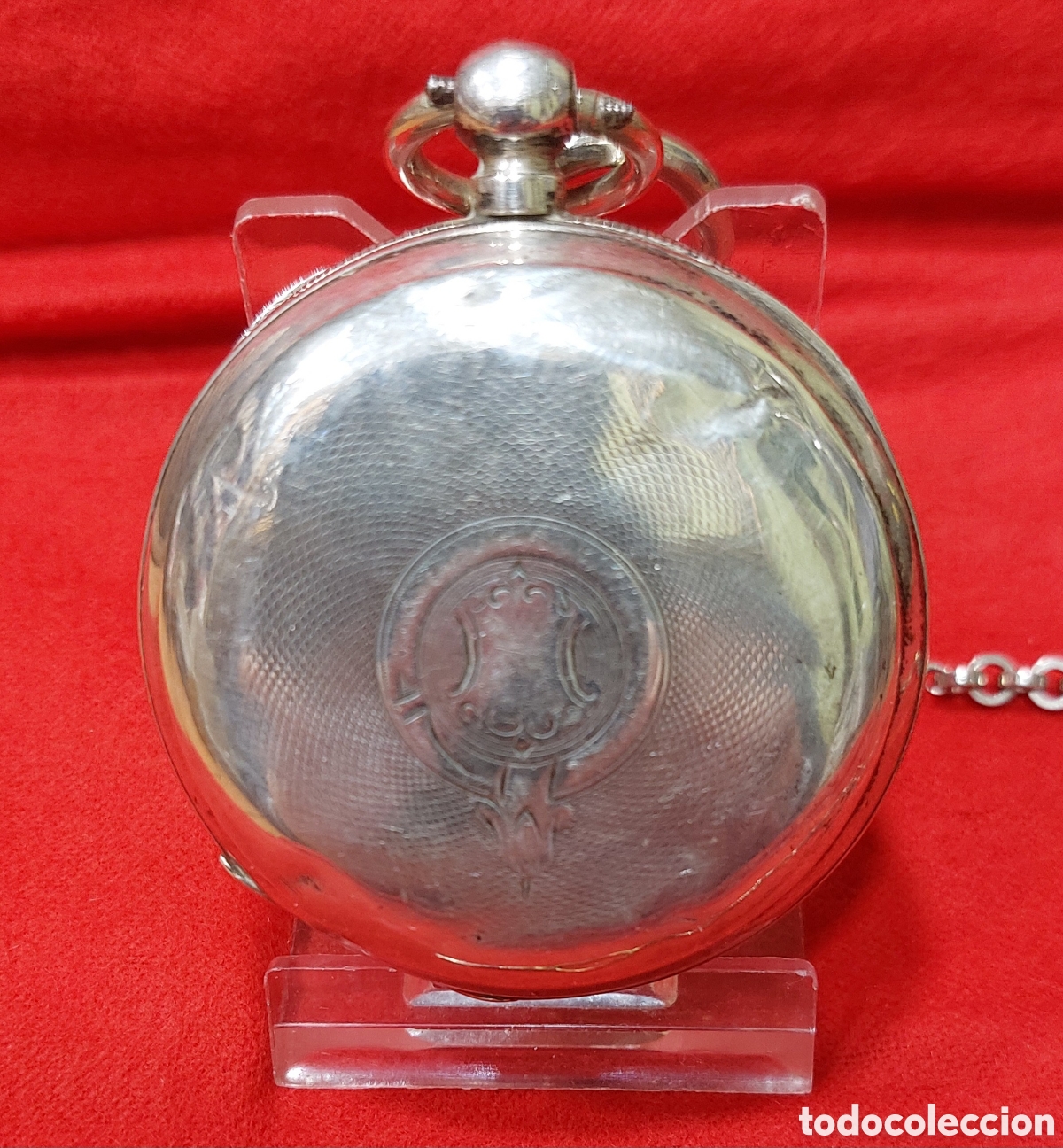 Relojes de bolsillo: RELOJ DE BOLSILLO DE PLATA - Foto 3