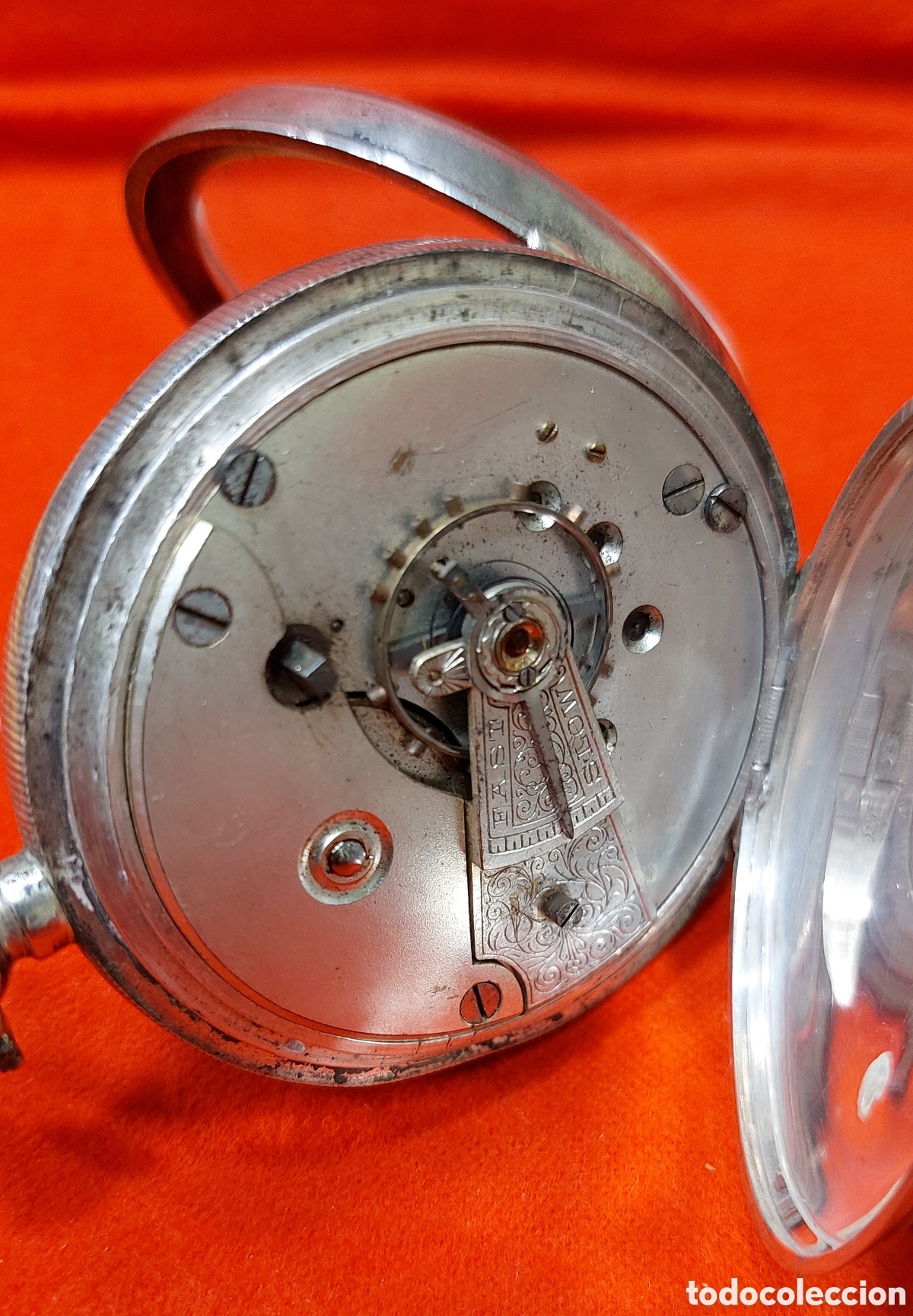 Relojes de bolsillo: RELOJ DE BOLSILLO DE PLATA - Foto 5