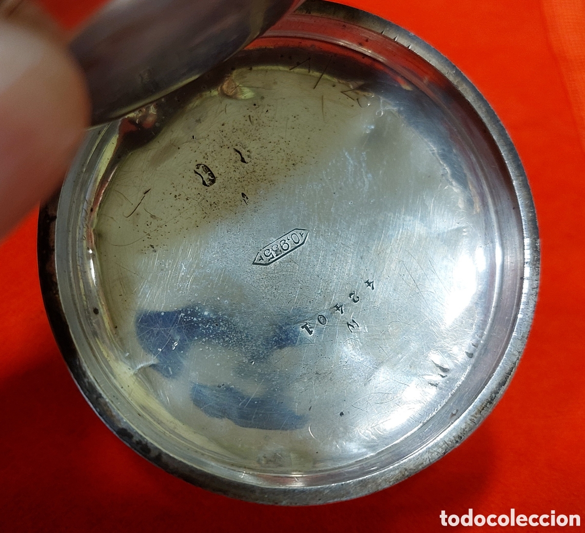 Relojes de bolsillo: RELOJ DE BOLSILLO DE PLATA - Foto 7