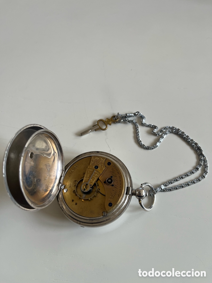 Relojes de bolsillo: Reloj de Plata 5Cm Funcionando - Foto 4