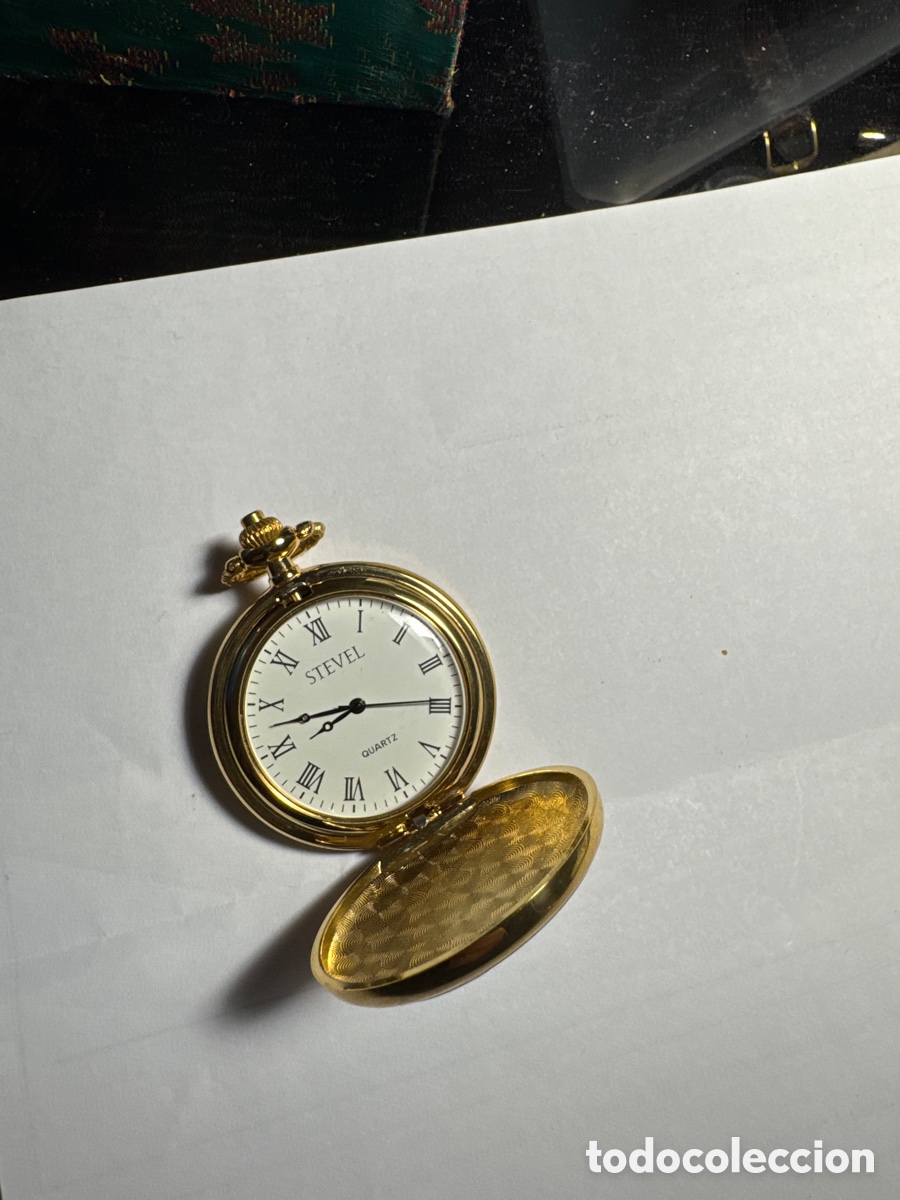 Relojes de bolsillo: Reloj de bolsillo dorado - Foto 4