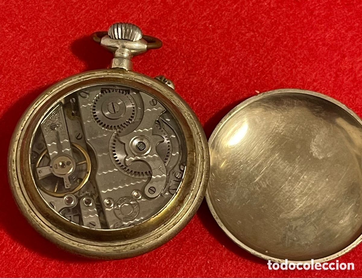 Relojes de bolsillo: Antiguo Reloj De Bolsillo, Meta - Foto 3