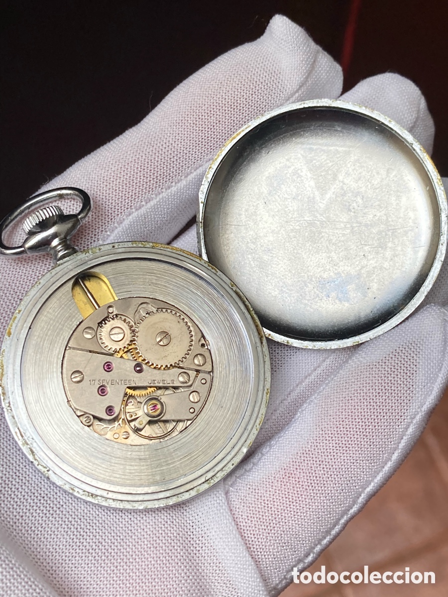 Relojes de bolsillo: Reloj bolsillo thermidor de cuerda - Foto 4