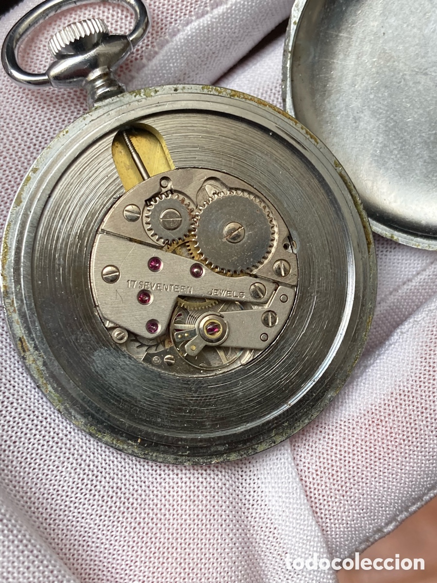 Relojes de bolsillo: Reloj bolsillo thermidor de cuerda - Foto 7