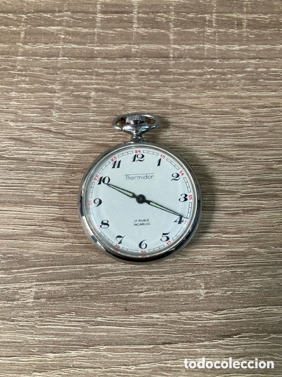 Relojes de bolsillo: Reloj bolsillo thermidor de cuerda - Foto 8