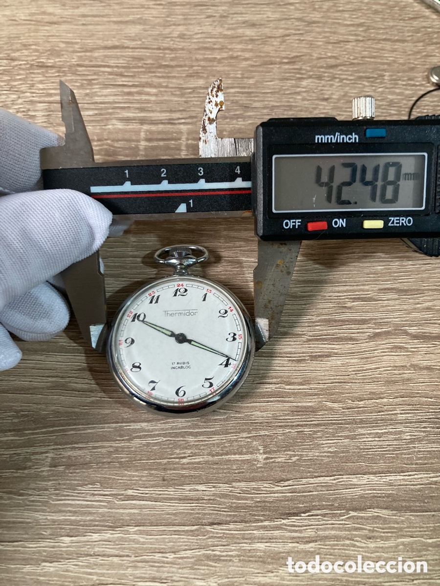 Relojes de bolsillo: Reloj bolsillo thermidor de cuerda - Foto 9