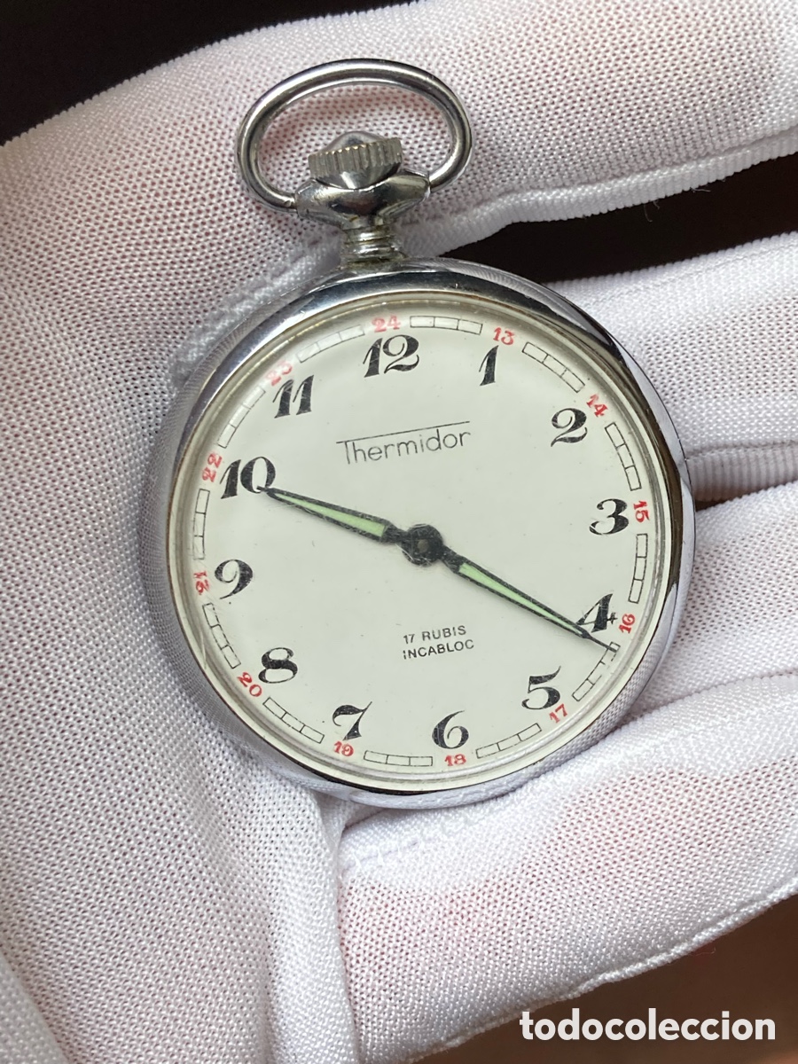 Relojes de bolsillo: Reloj bolsillo thermidor de cuerda - Foto 1