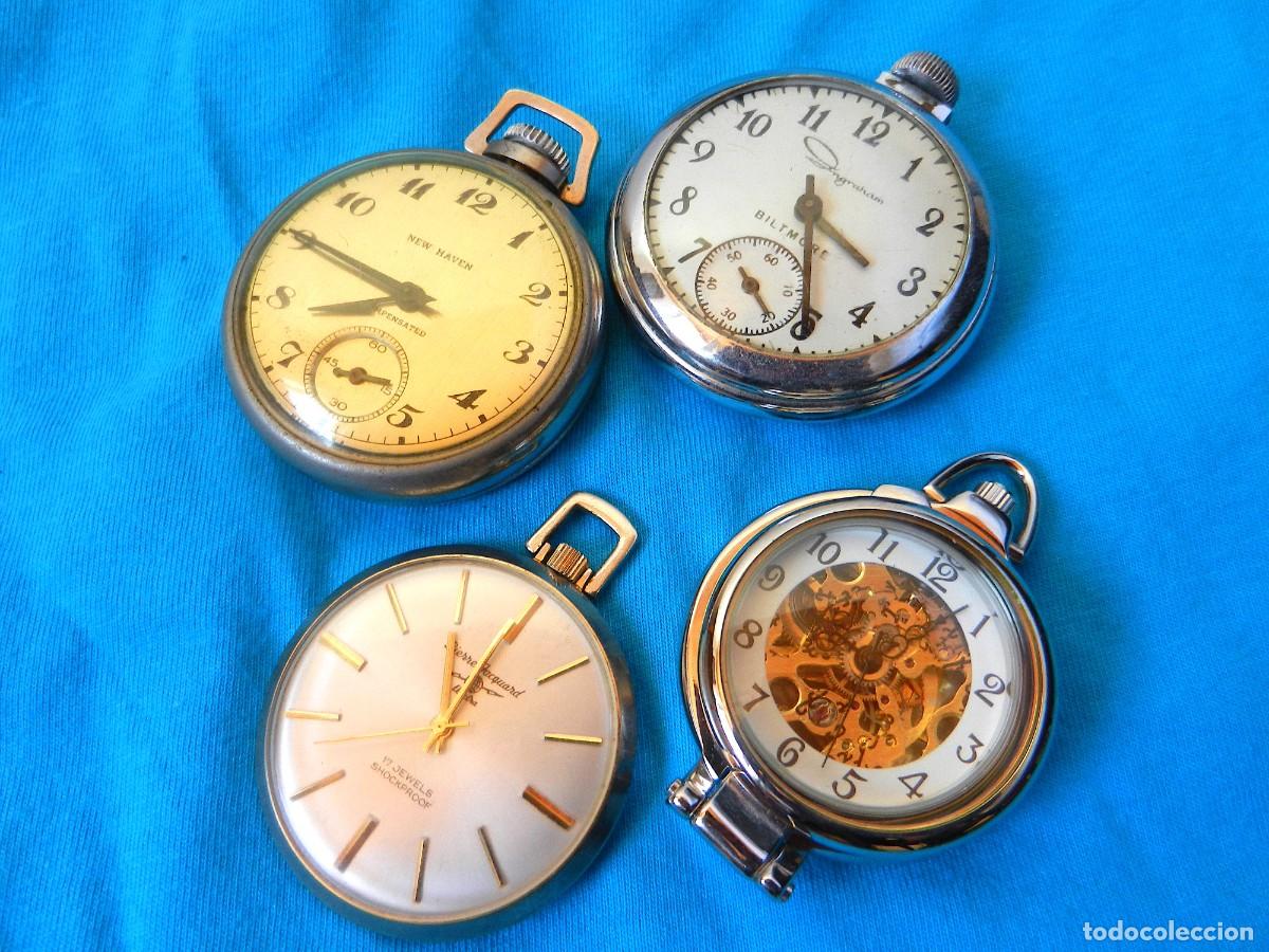 Relojes de bolsillo: 4 relojes de bolsillo funcionando. - Foto 1