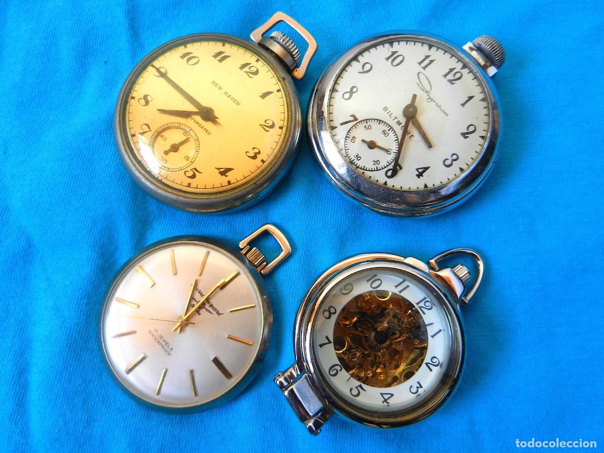 Relojes de bolsillo: 4 relojes de bolsillo funcionando. - Foto 2