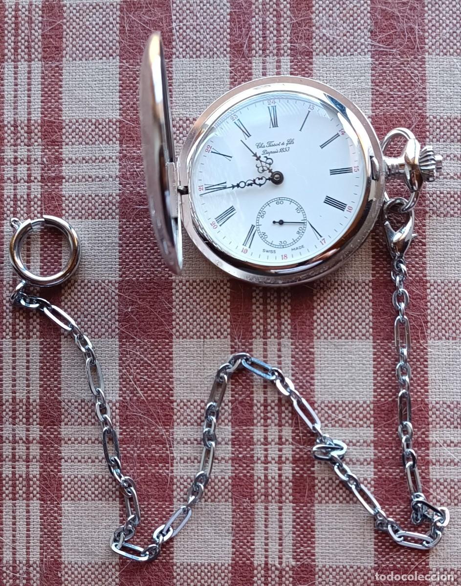 Relojes de bolsillo: Reloj Tissot Savonnette con cadena - Foto 1