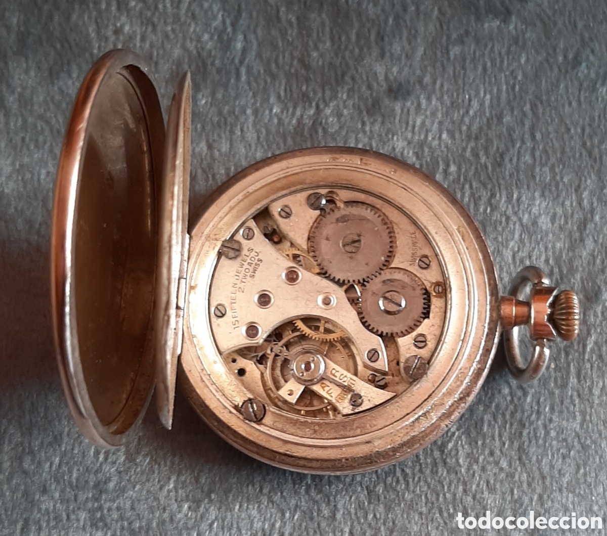 Relojes de bolsillo: Antiguo reloj de bolsillo de plata. - Foto 3