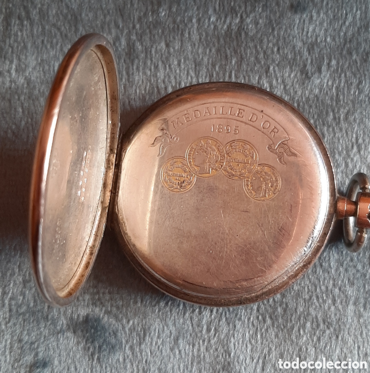 Relojes de bolsillo: Antiguo reloj de bolsillo de plata. - Foto 4