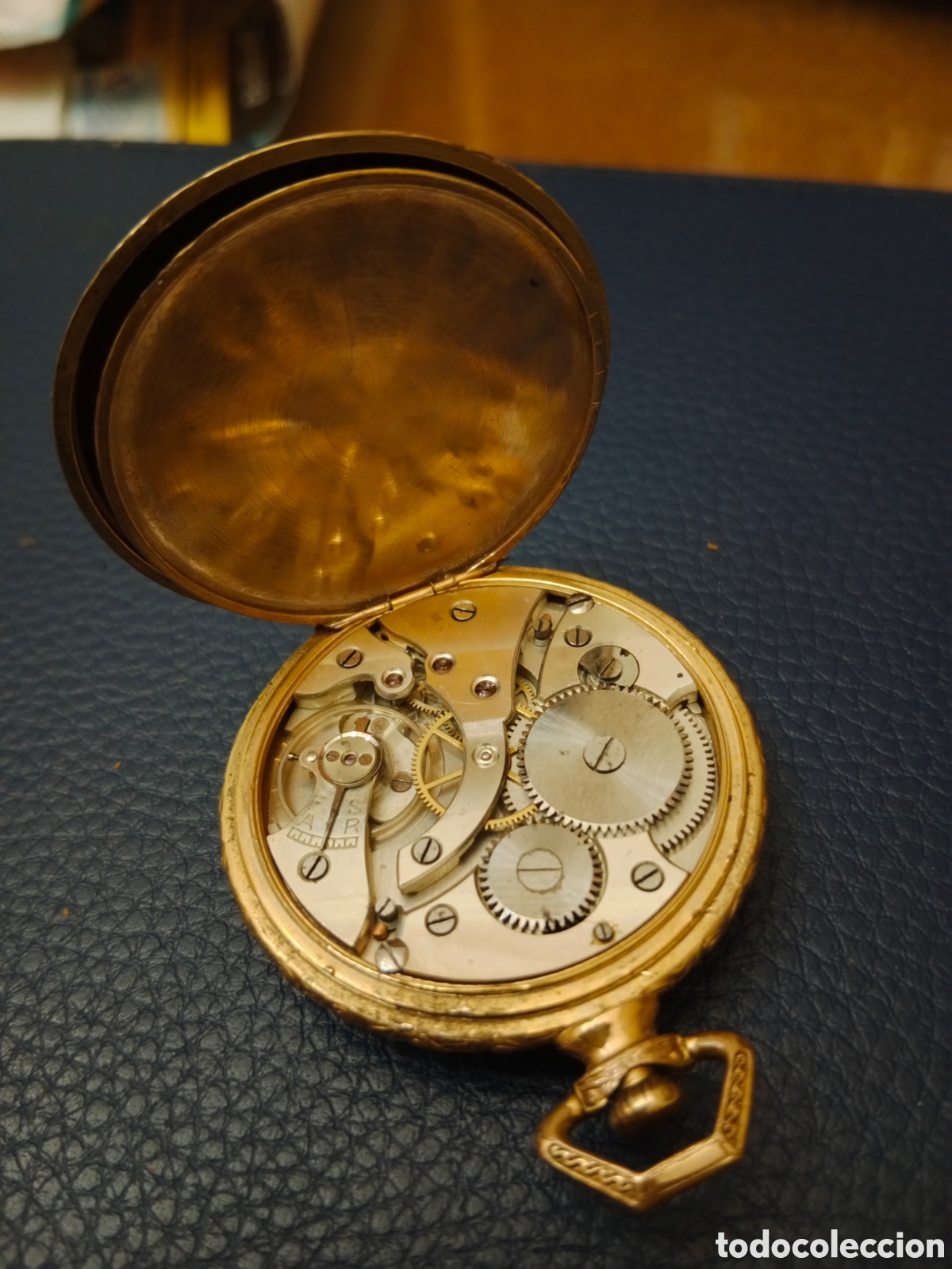 Taschenuhren: Reloj de Bolsillo GRIM. Chapado en Oro funcionando bien..ver descripci&oacute;n..