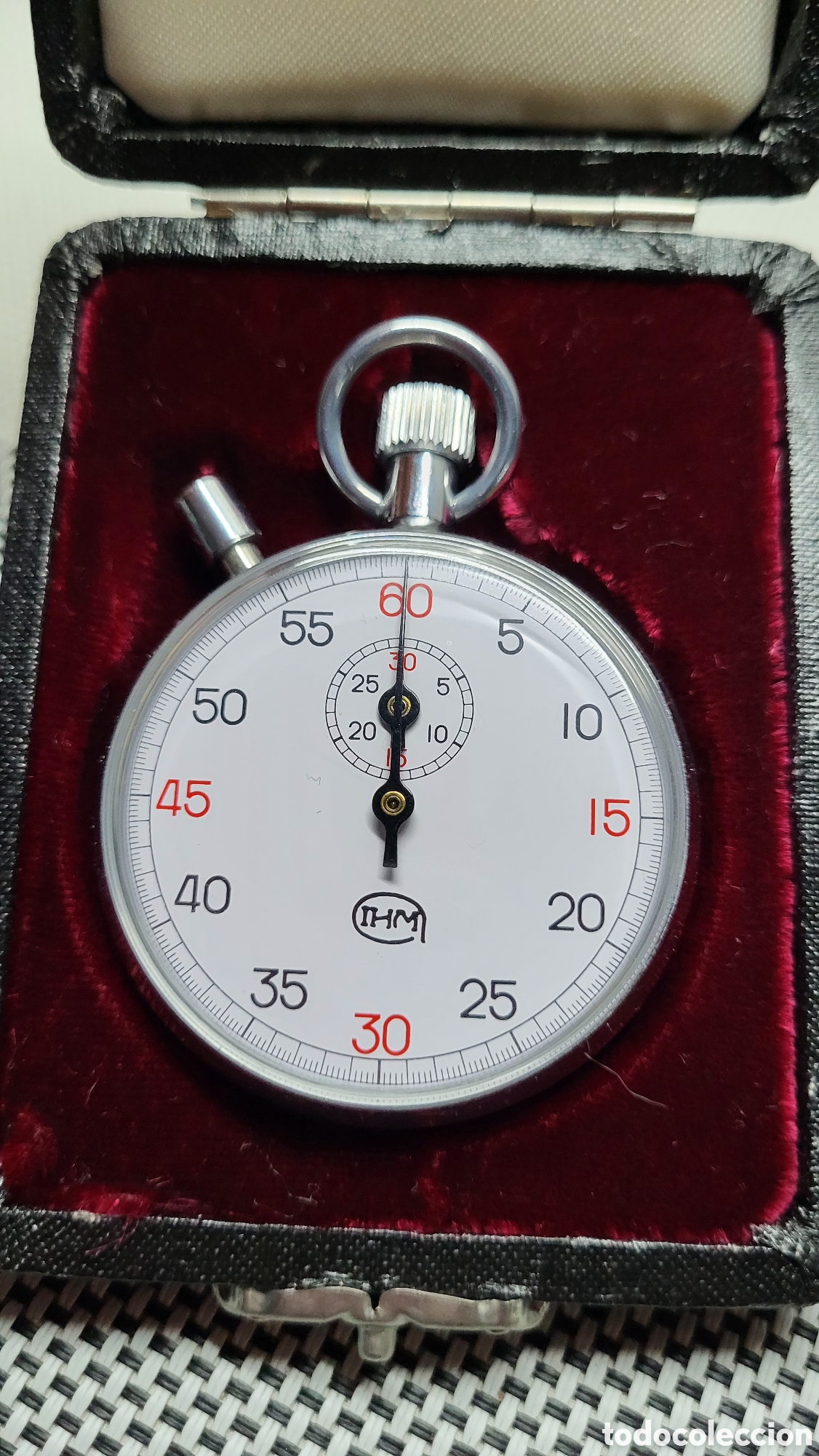 Relojes de bolsillo: Cronometro carga manual lHM - Foto 2
