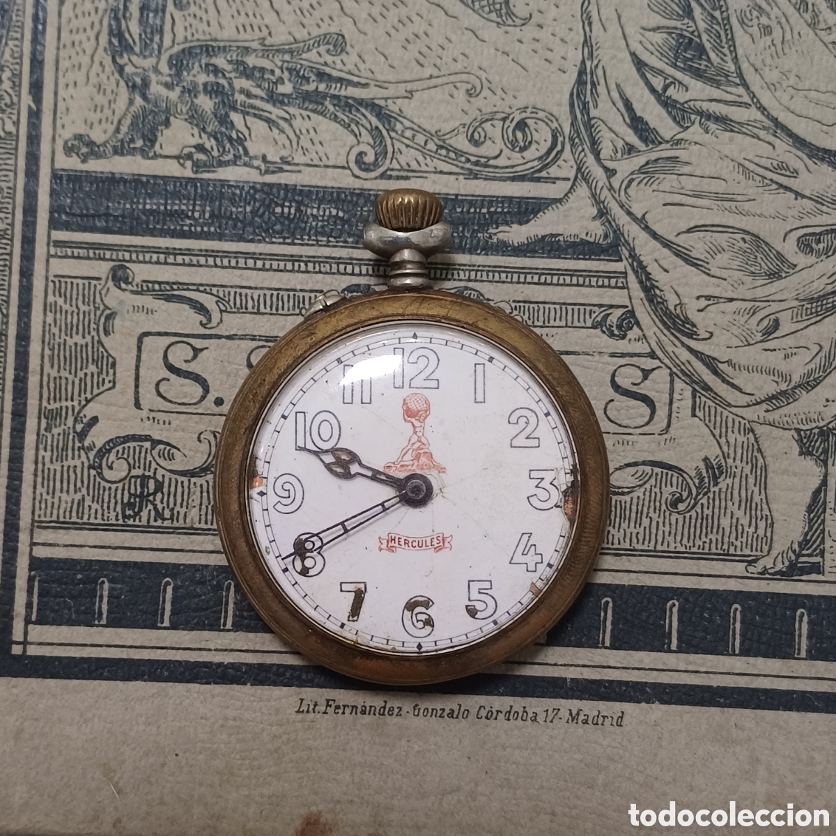 Relojes de bolsillo: Reloj h&eacute;rcules funcionando - Foto 1