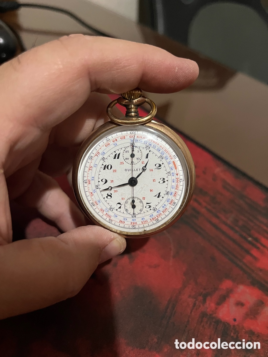 Relojes de bolsillo: Reloj de bolsillo quillet - Foto 5