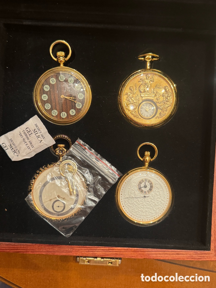 Pocket watches: Relojes de Bolsillo ba&ntilde;ados en oro con Certificado de Autenticidad
