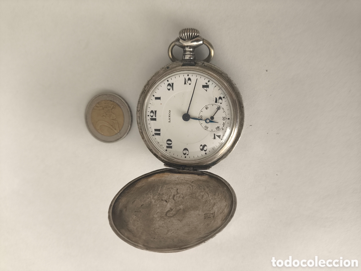 Relojes de bolsillo: Reloj de bolsillo Lanco plata - Foto 2