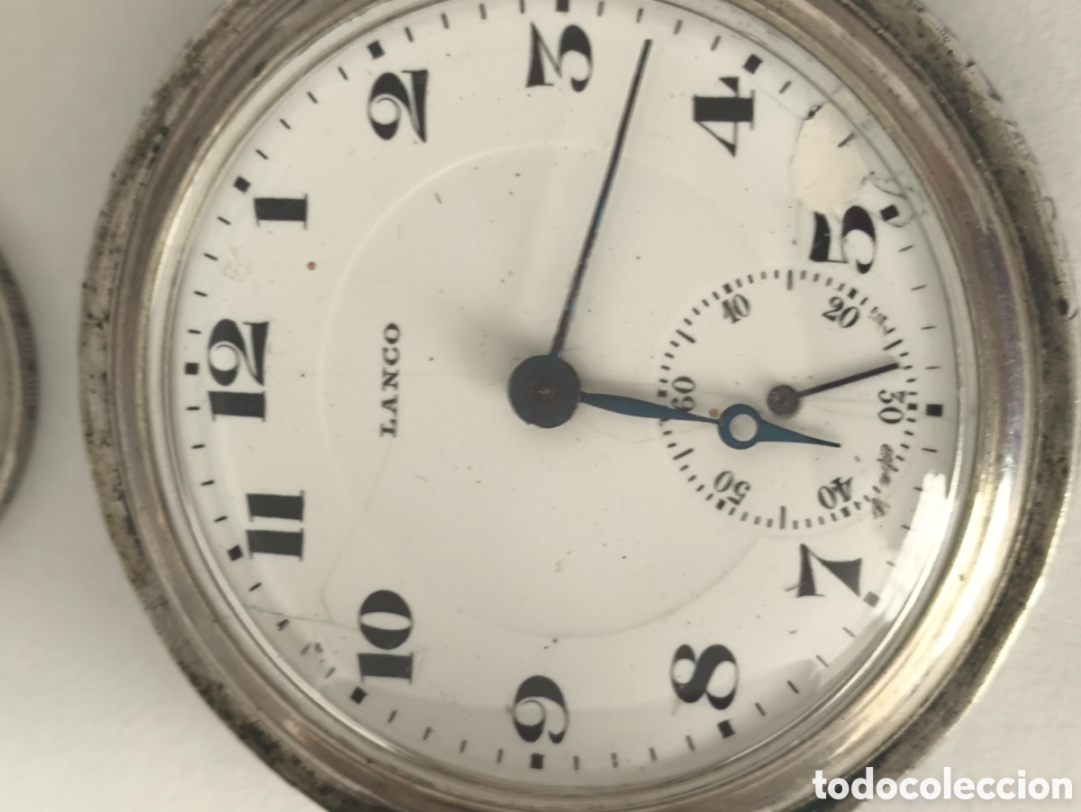 Relojes de bolsillo: Reloj de bolsillo Lanco plata - Foto 3