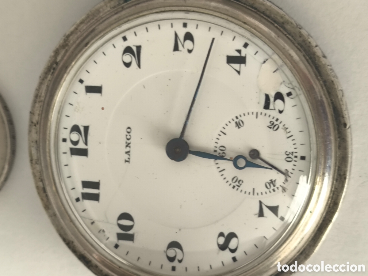 Relojes de bolsillo: Reloj de bolsillo Lanco plata - Foto 4
