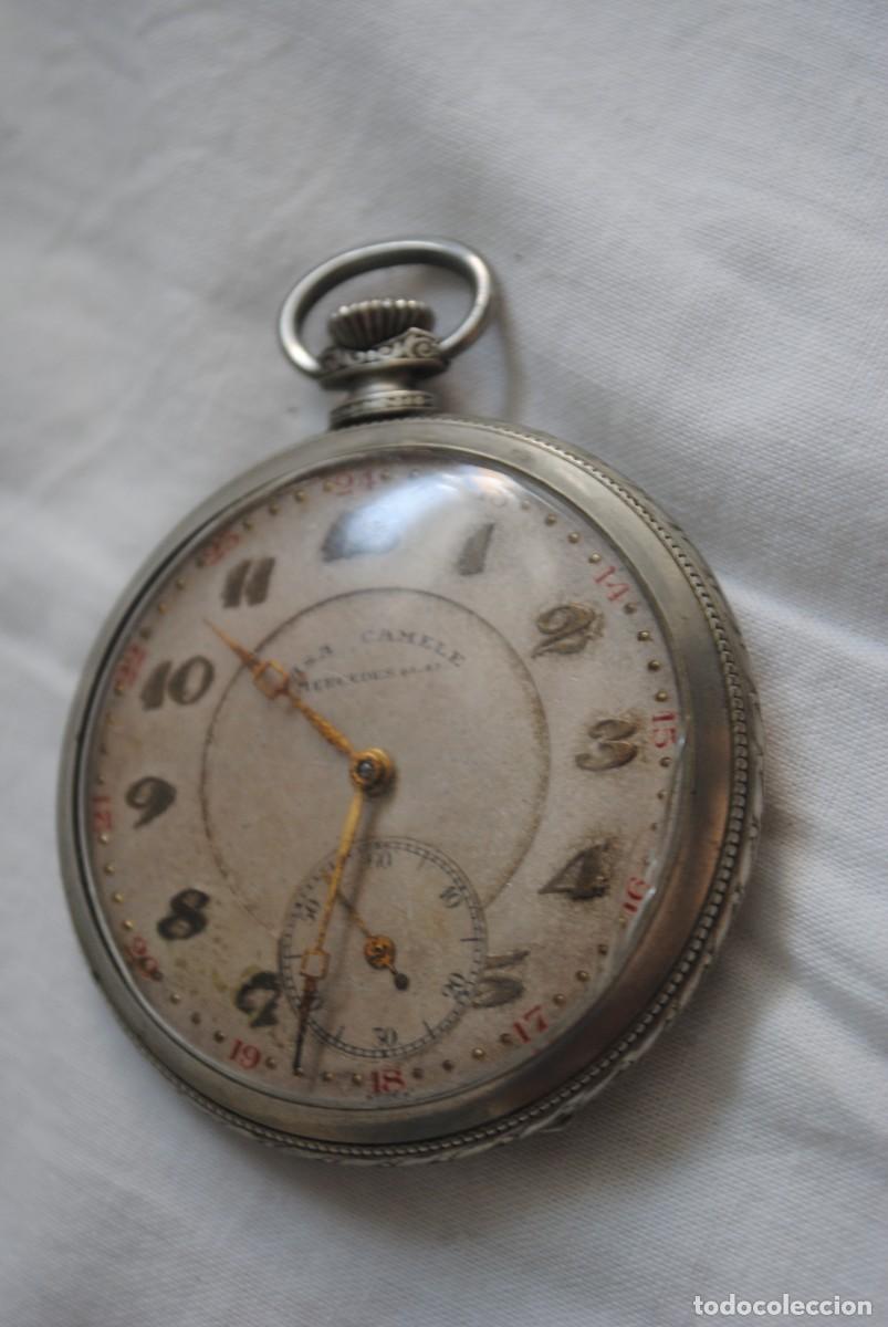 Relojes de bolsillo: RELOJ DE BOLSILLO DE PLATA FUNCIONANDO . - Foto 1
