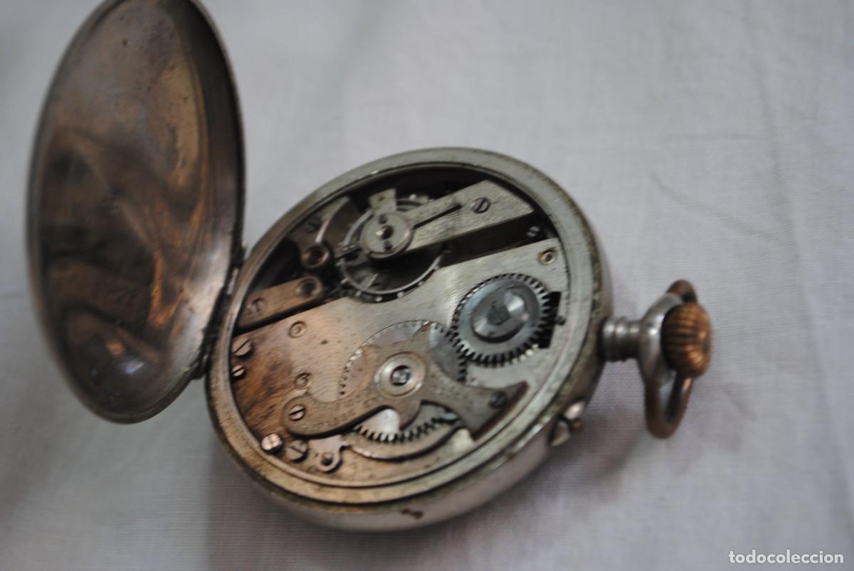Relojes de bolsillo: RELOJ DE BOLSILLO DE PLATA FUNCIONANDO . - Foto 4