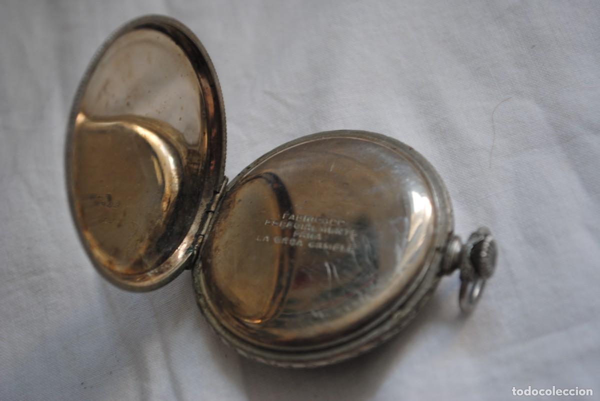 Relojes de bolsillo: RELOJ DE BOLSILLO DE PLATA FUNCIONANDO . - Foto 5
