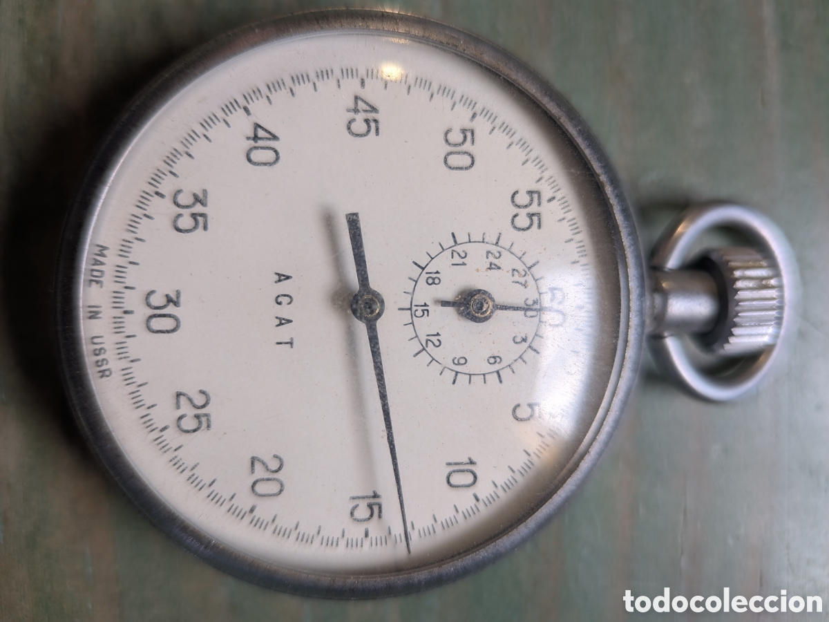 Relojes de bolsillo: Cron&oacute;metro Agat. (URSS) - Foto 2