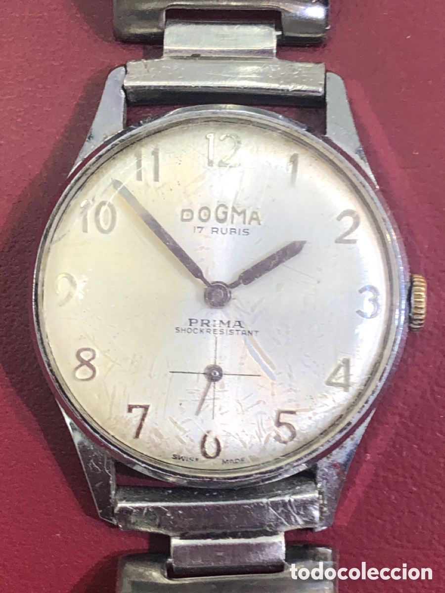 Relojes de bolsillo: Reloj de pulsera Dogma prima funcionando - Foto 2