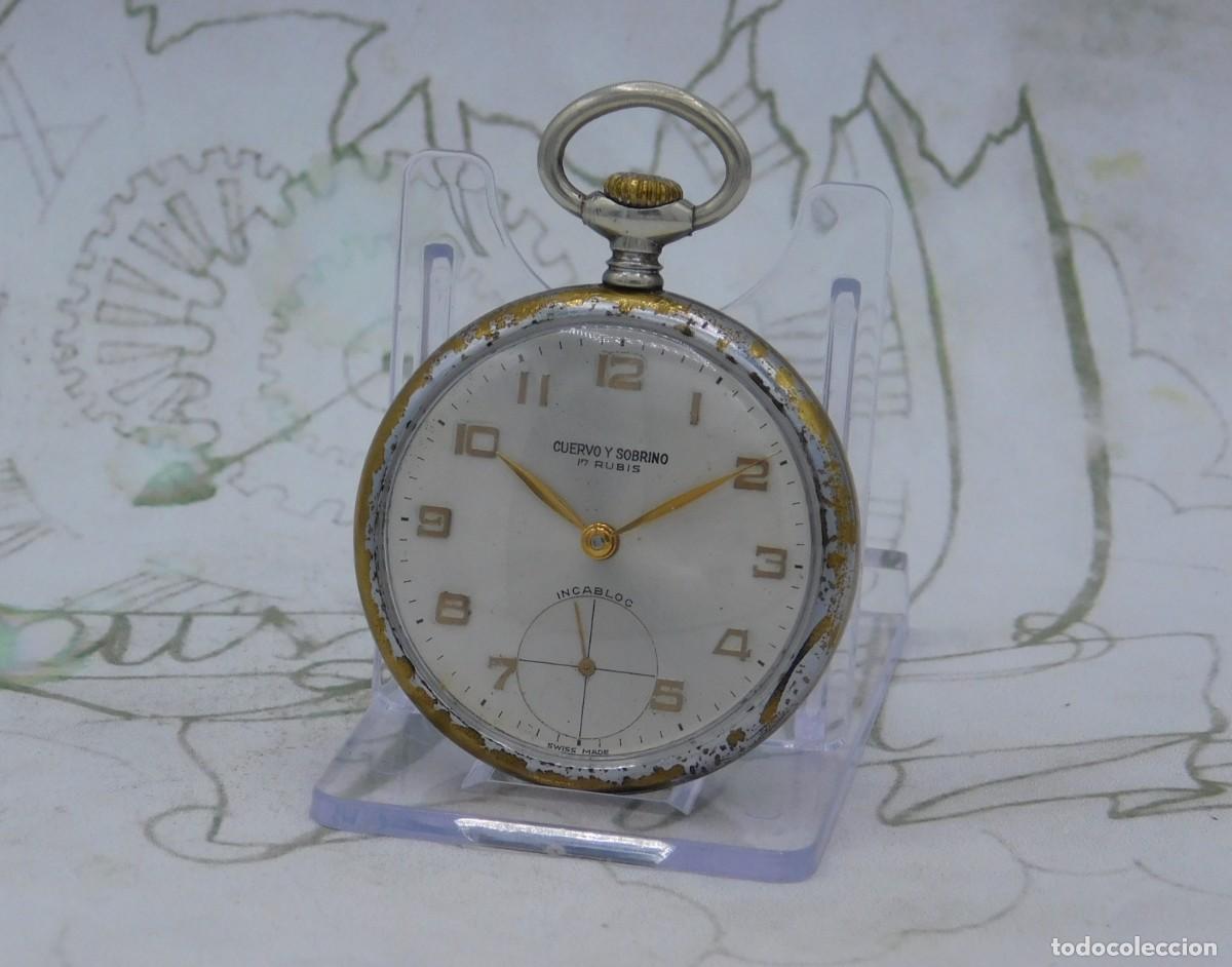 Relojes de bolsillo: CUERVO Y SOBRINO-RELOJ DE BOLSILLO-FUNCIONANDO - Foto 5
