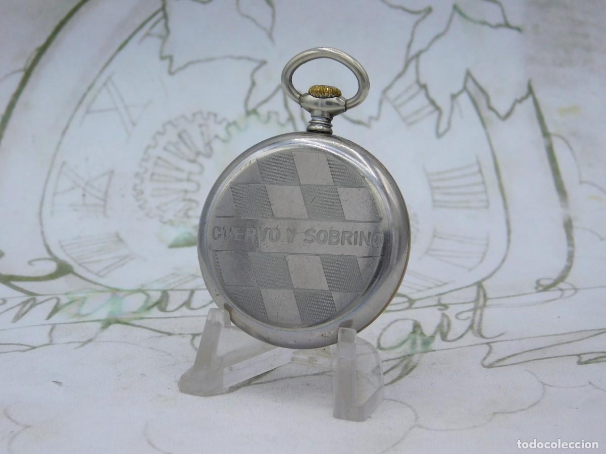Relojes de bolsillo: CUERVO Y SOBRINO-RELOJ DE BOLSILLO-FUNCIONANDO - Foto 6