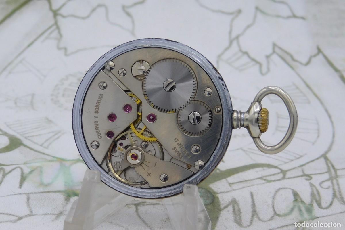 Relojes de bolsillo: CUERVO Y SOBRINO-RELOJ DE BOLSILLO-FUNCIONANDO - Foto 7