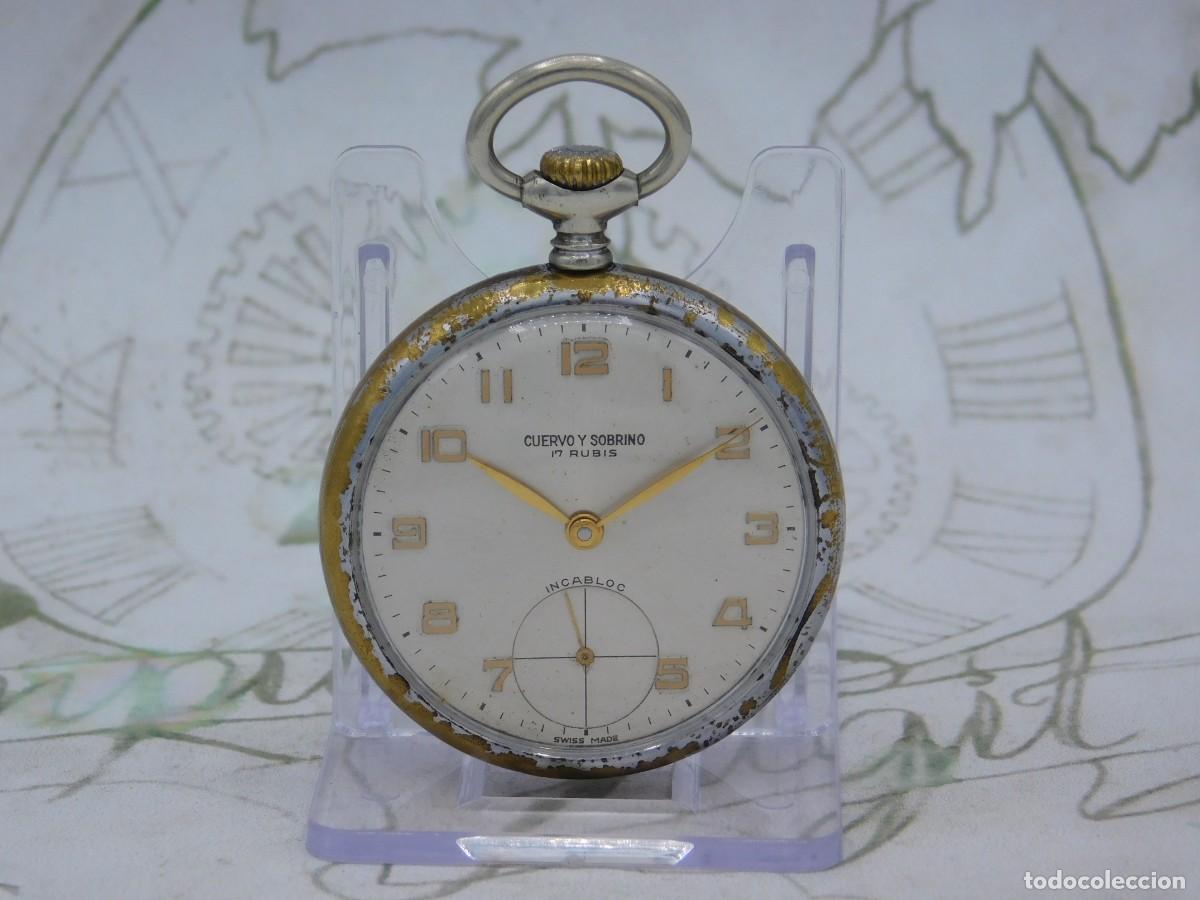 Relojes de bolsillo: CUERVO Y SOBRINO-RELOJ DE BOLSILLO-FUNCIONANDO - Foto 8